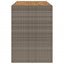 barbord til haven 185x80x110 cm akacietop polyrattan grå