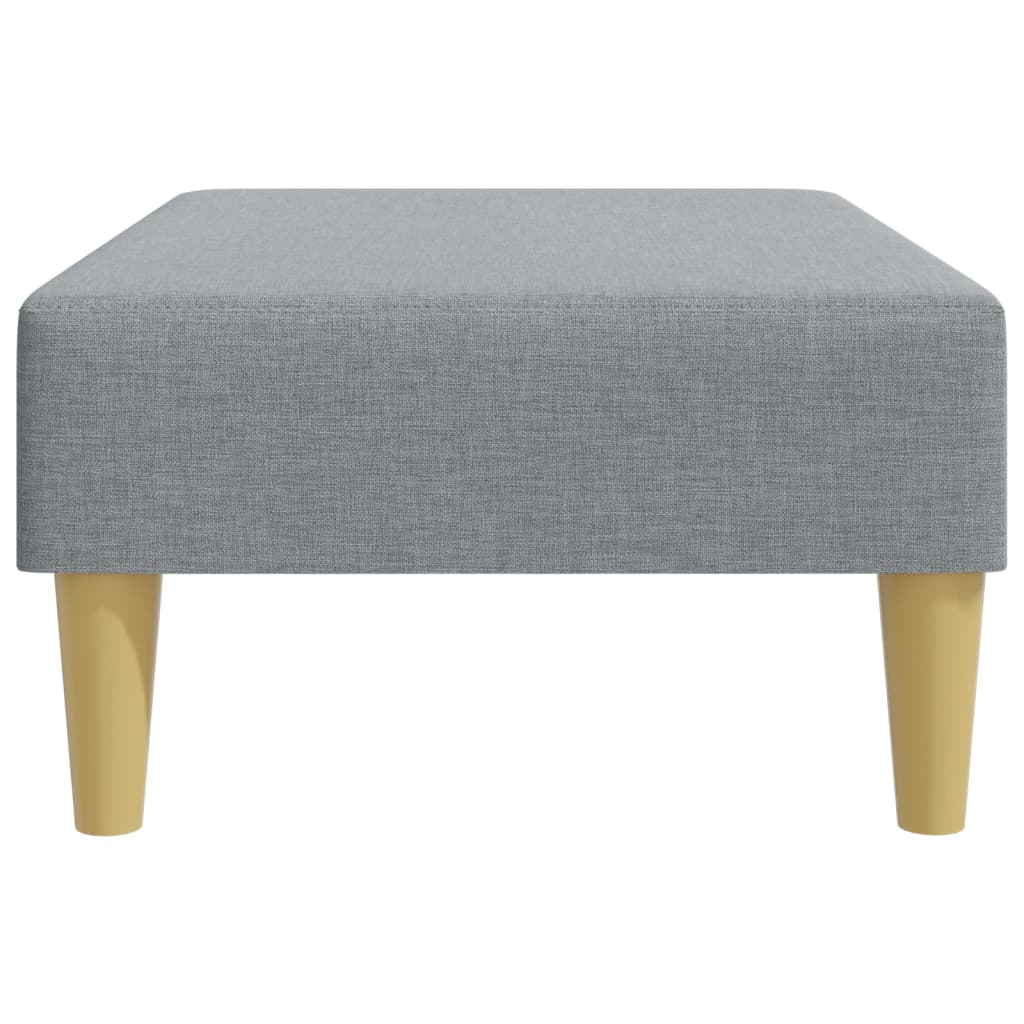 fodskammel 77x55x31 cm stof lysegrå