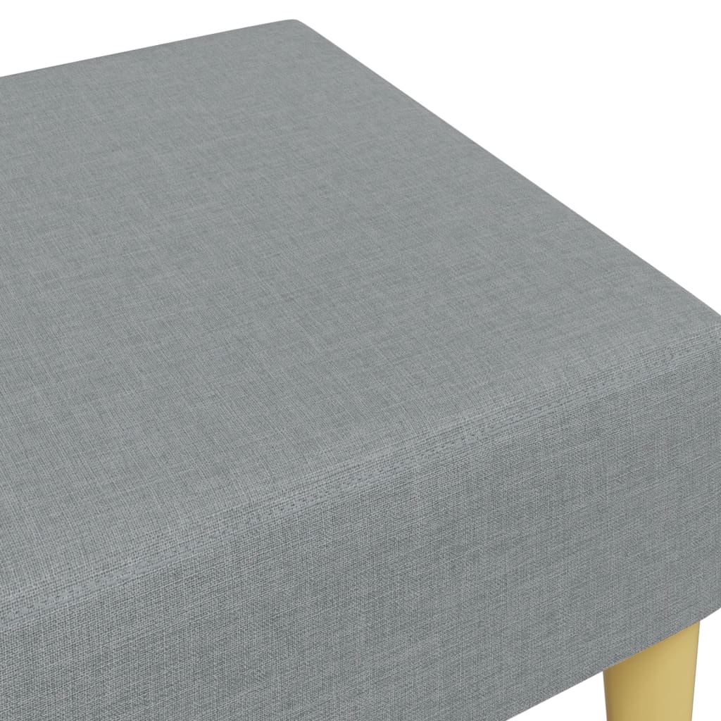 fodskammel 77x55x31 cm stof lysegrå