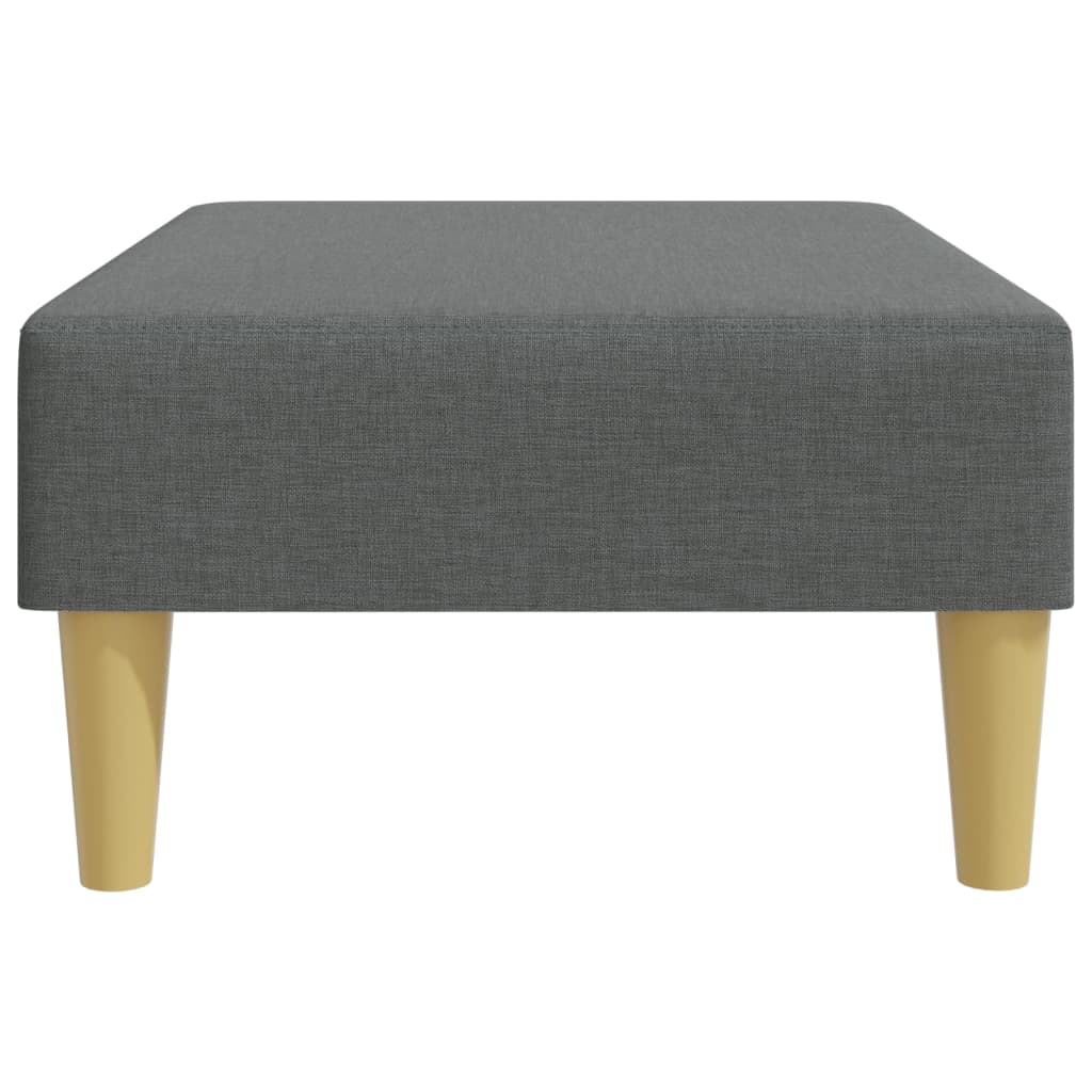 fodskammel 77x55x31 cm stof mørkegrå