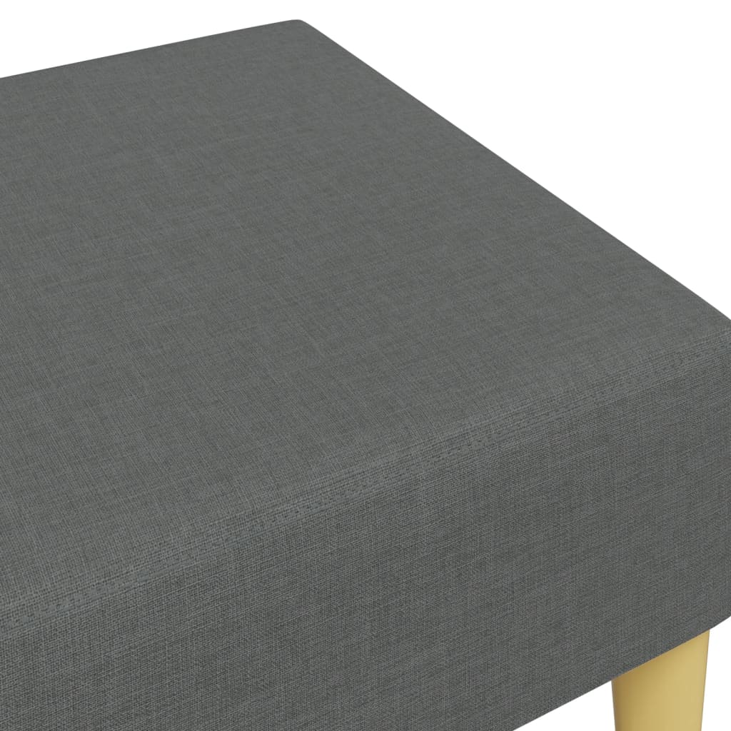 fodskammel 77x55x31 cm stof mørkegrå