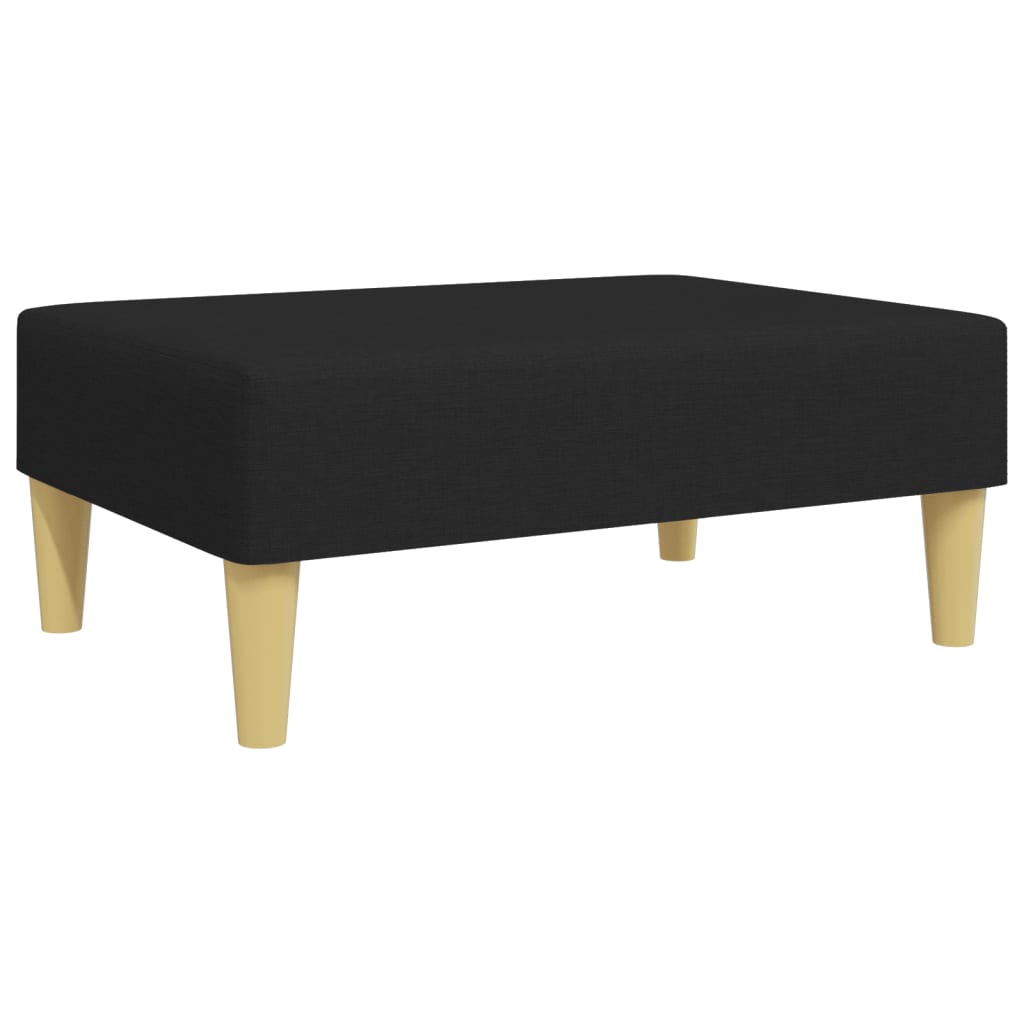 fodskammel 77x55x31 cm stof sort