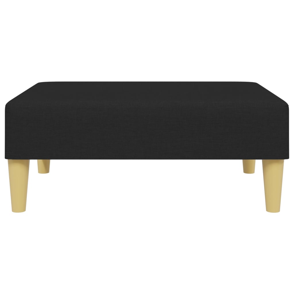 fodskammel 77x55x31 cm stof sort