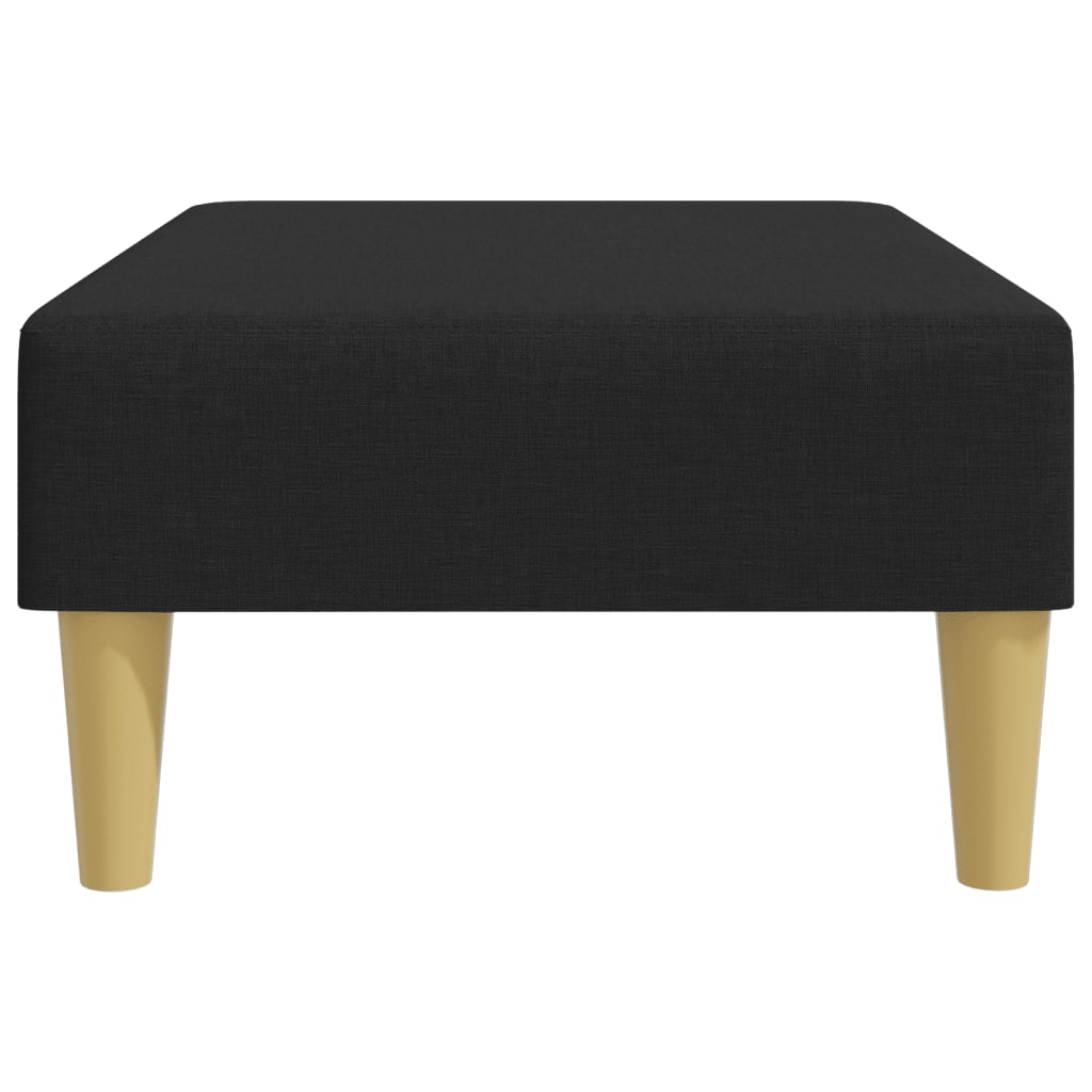 fodskammel 77x55x31 cm stof sort