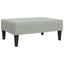 fodskammel 77x55x31 cm velour lysegrå