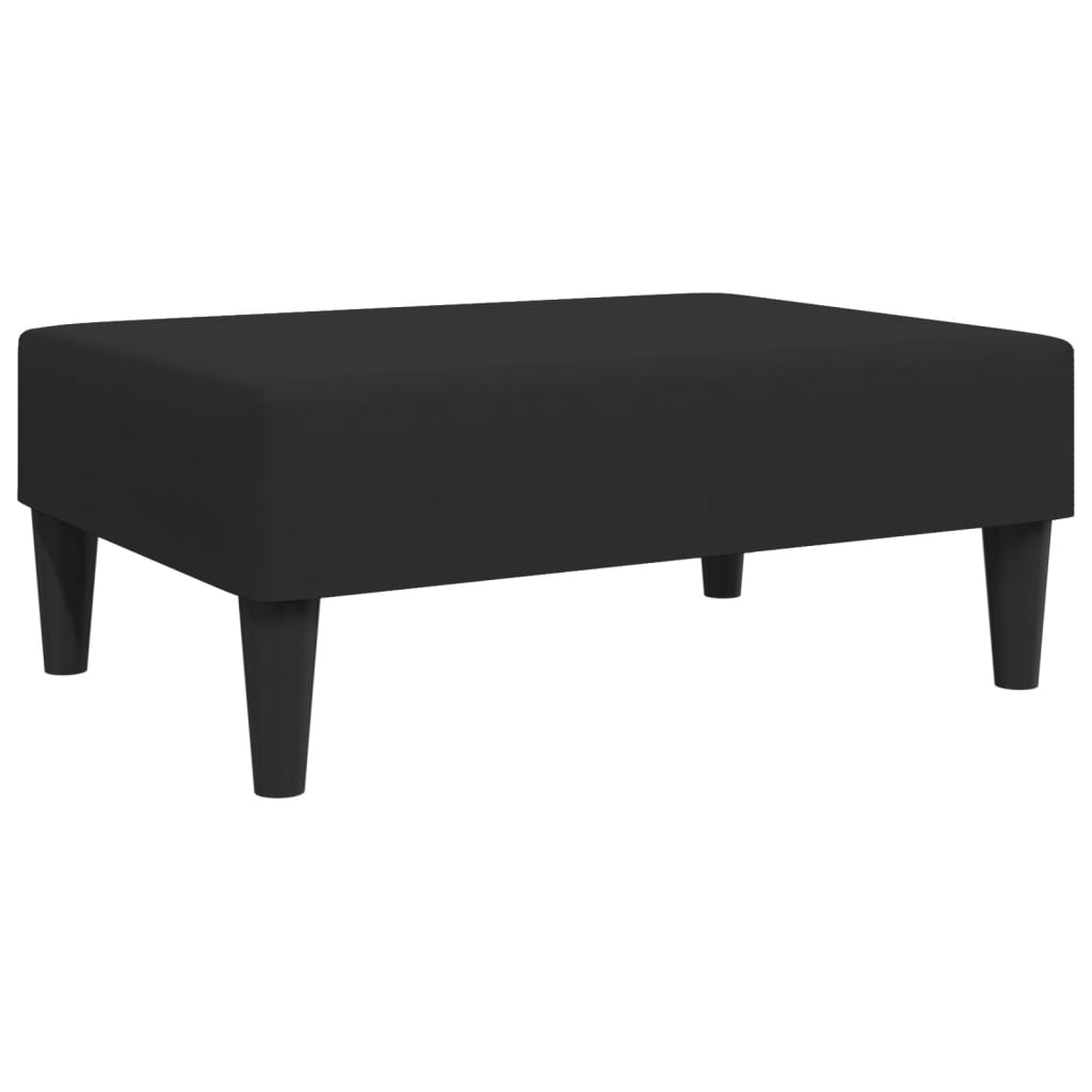 fodskammel 77x55x31 cm velour sort