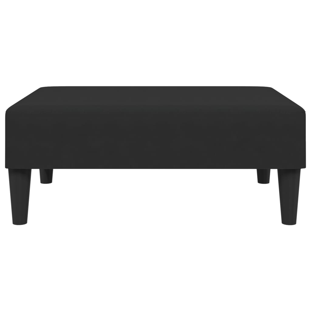 fodskammel 77x55x31 cm velour sort