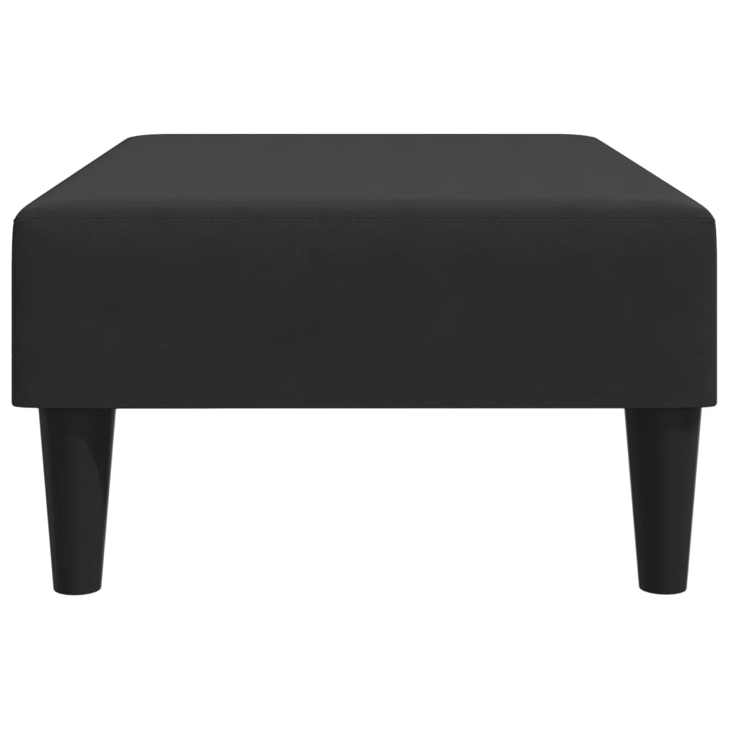 fodskammel 77x55x31 cm velour sort