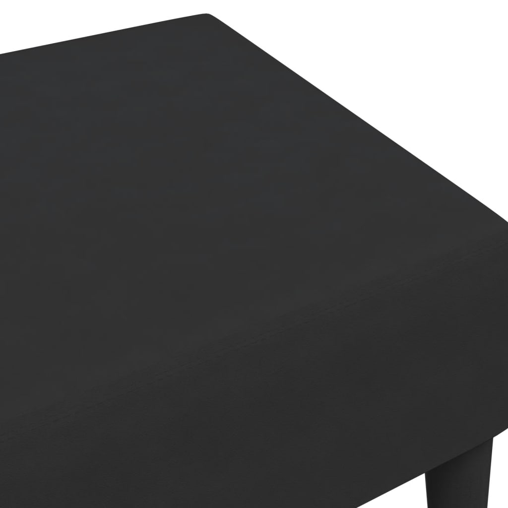 fodskammel 77x55x31 cm velour sort