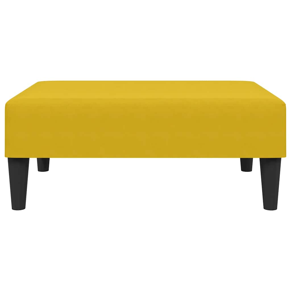 fodskammel 77x55x31 cm velour gul