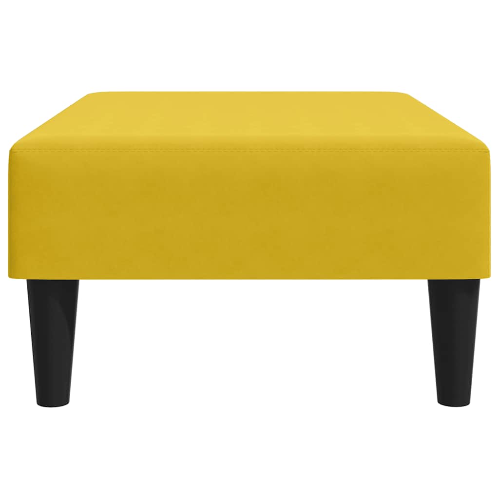 fodskammel 77x55x31 cm velour gul