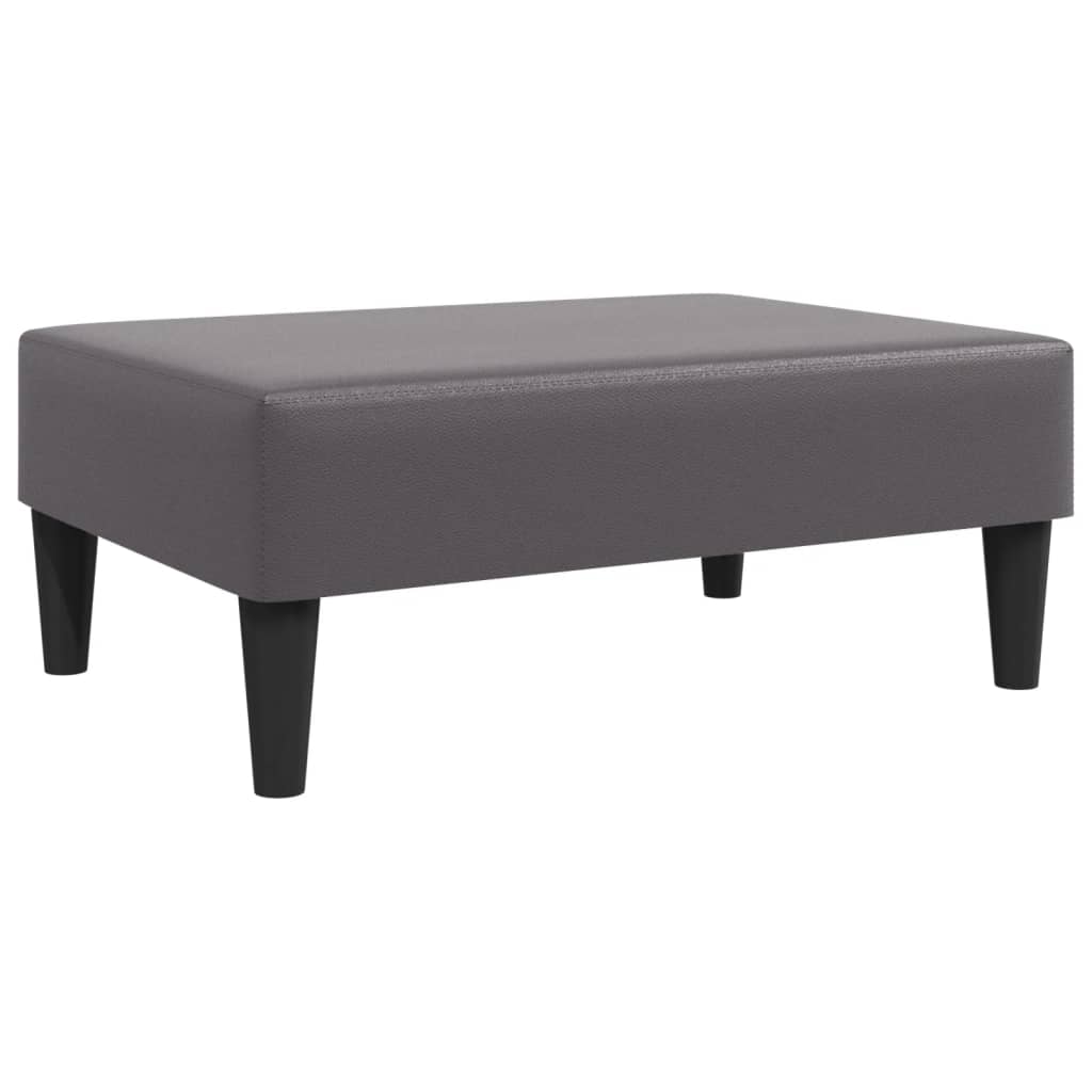 fodskammel 77x55x31 cm kunstlæder grå