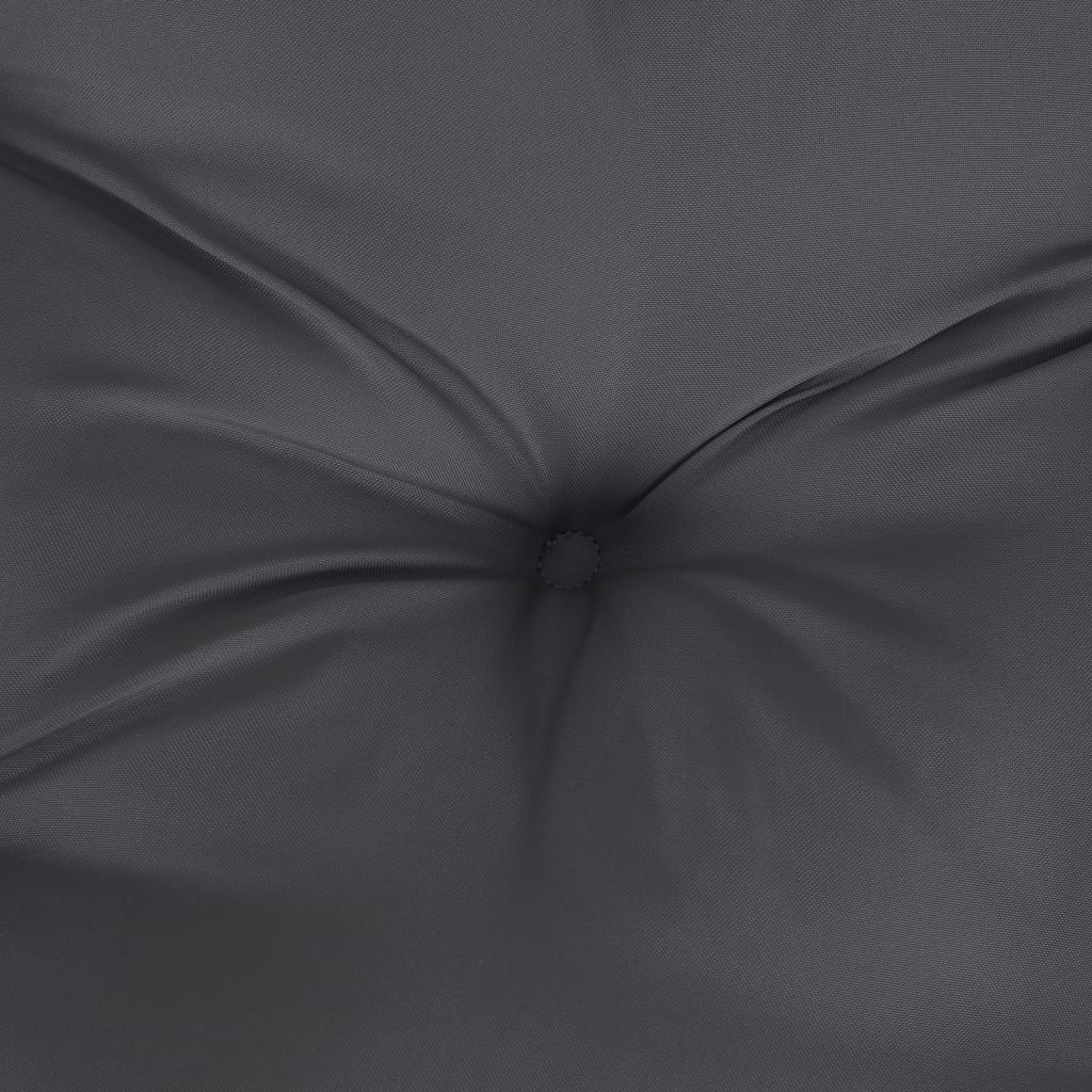 stolehynder med høj ryg 2 stk. 120x50x7 cm stof antracitgrå