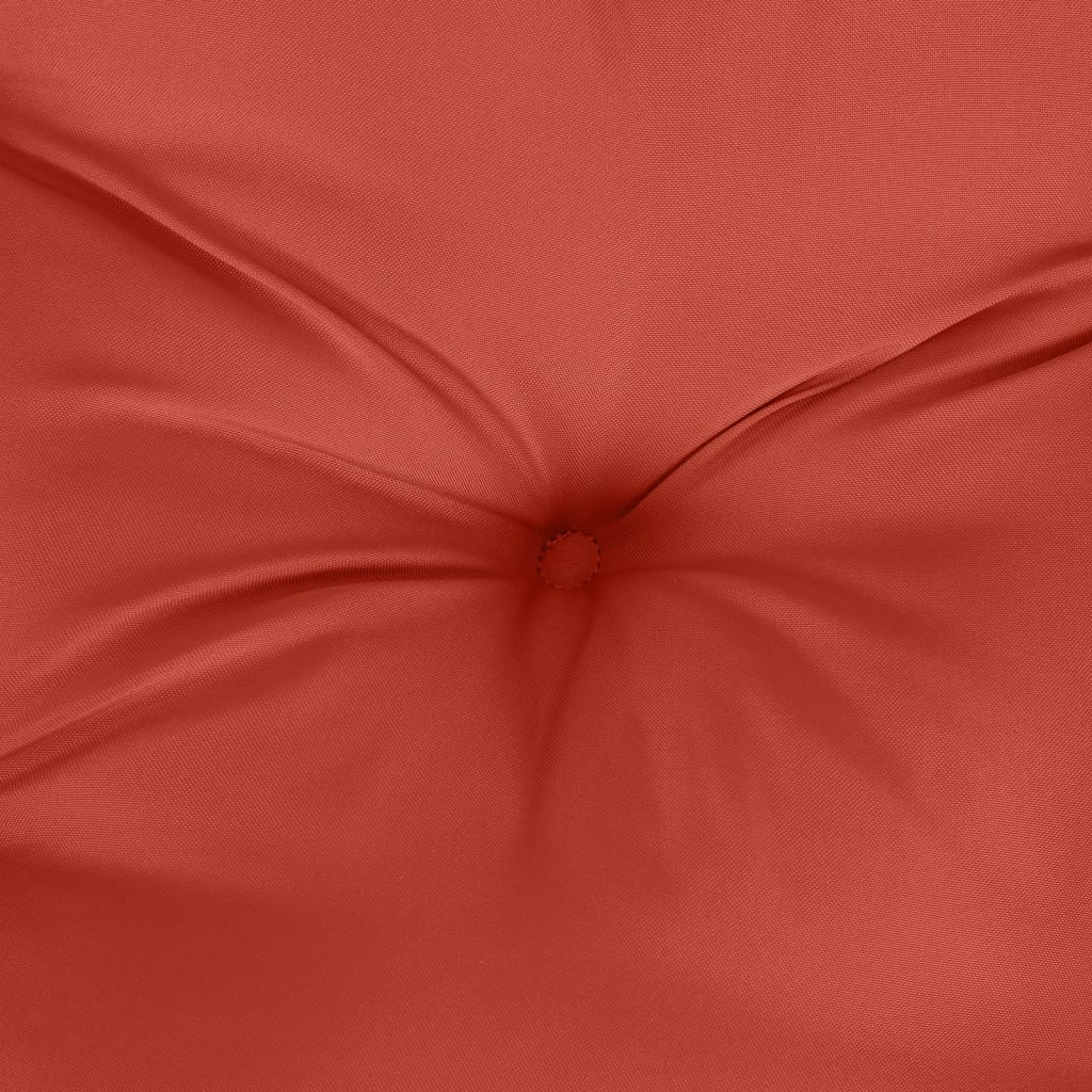 stolehynder med høj ryg 6 stk. 120x50x7 cm stof rød