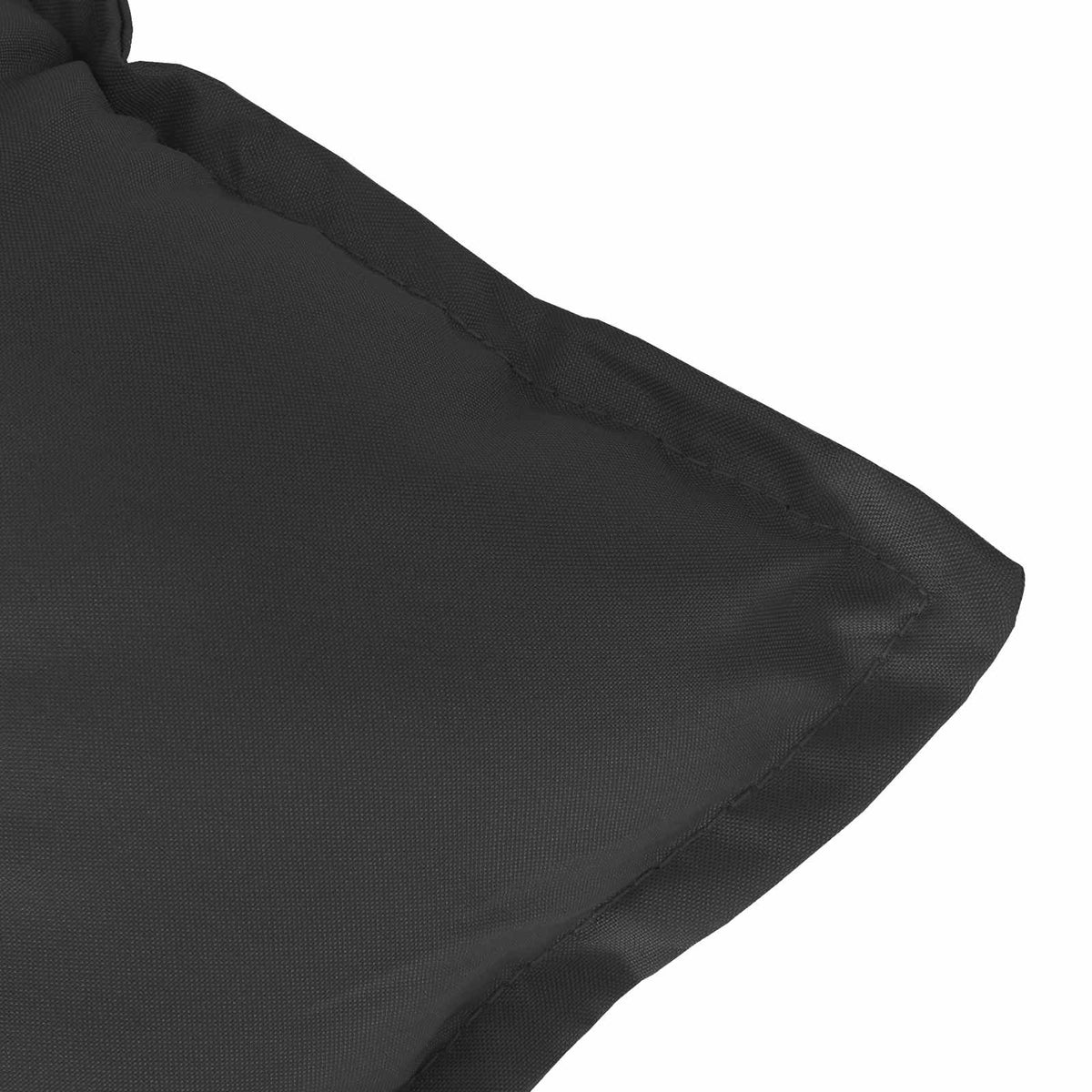 Højrygget Stol Pudepakke 2 stk. Polyester Melange Sort