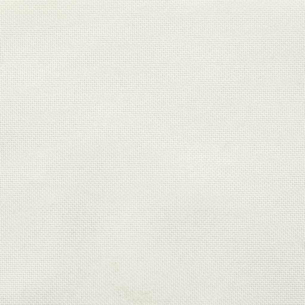 stolehynder med lav ryg 2 stk. 100x50x7 cm stof cremefarvet