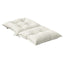 stolehynder med lav ryg 6 stk. 100x50x7 cm stof cremefarvet
