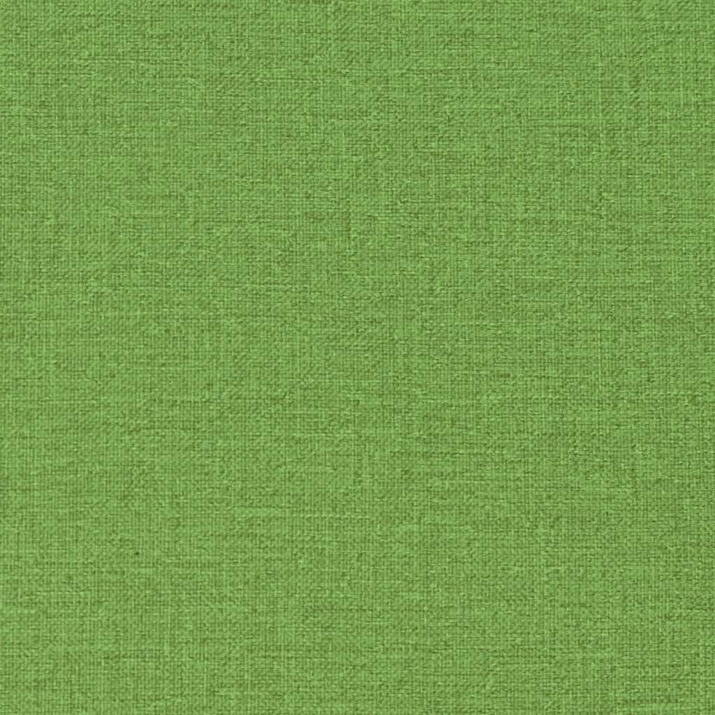 stolehynder med lav ryg 2 stk. 100x50x7 cm stof grøn