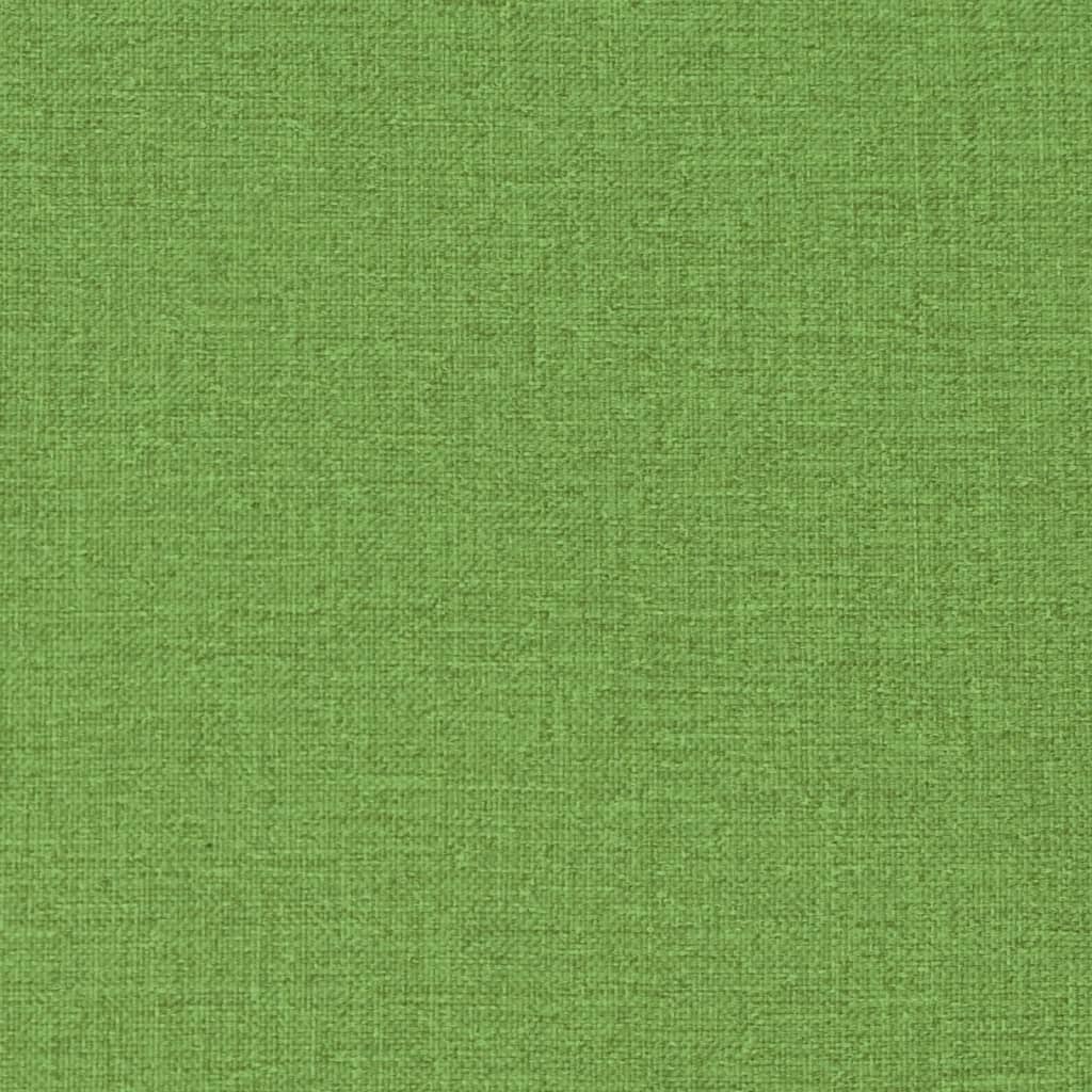 stolehynder med lav ryg 6 stk. 100x50x7 cm stof grøn