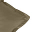 stolehynder med lav ryg 4 stk. 100x50x7 cm stof gråbrun
