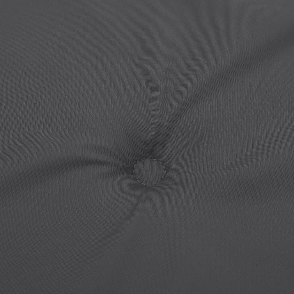 stolehynder med høj ryg 2 stk. 120x50x4 cm stof antracitgrå
