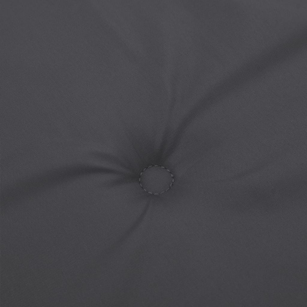 stolehynder med høj ryg 4 stk. 120x50x4 cm stof antracitgrå