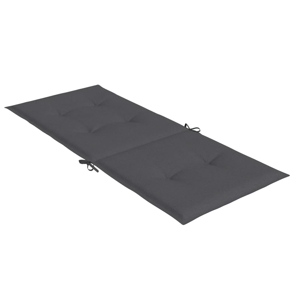 stolehynder med høj ryg 6 stk. 120x50x4 cm stof antracitgrå