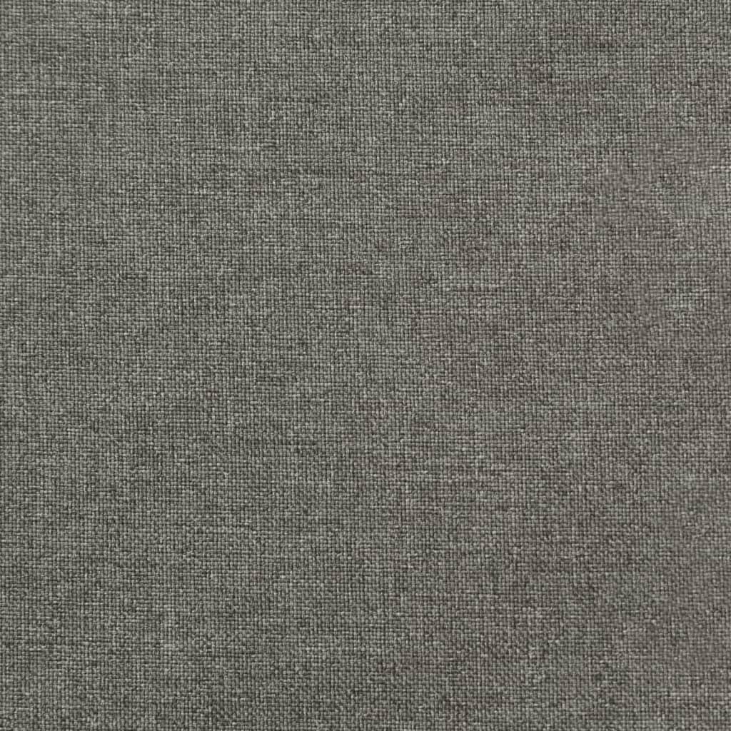 stolehynder med høj ryg 4 stk. 120x50x4 cm stof mørkegrå