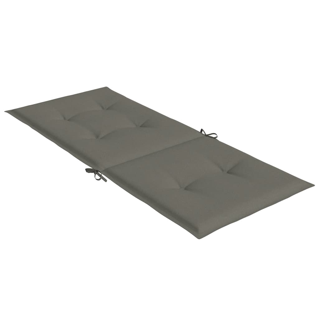 stolehynder med høj ryg 6 stk. 120x50x4 cm stof mørkegrå
