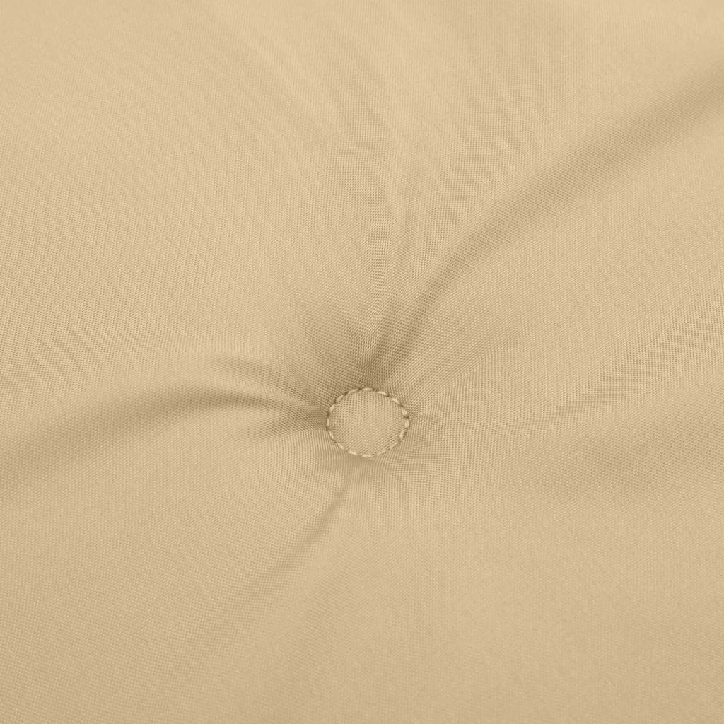stolehynder med høj ryg 4 stk. 120x50x4 cm stof beige