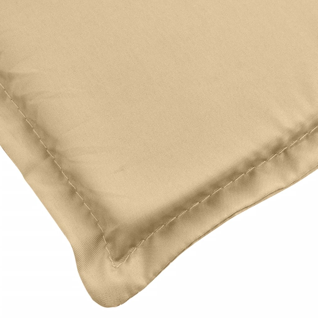 stolehynder med høj ryg 6 stk. 120x50x7 cm stof beige