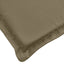 stolehynder med høj ryg 6 stk. 120x50x4 cm stof gråbrun