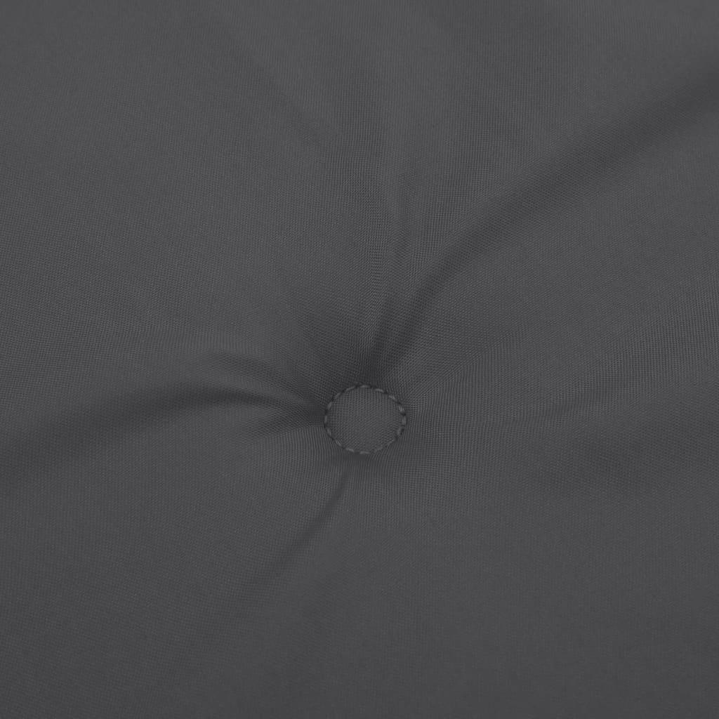 stolehynder med lav ryg 4 stk. 100x50x4 cm stof antracitgrå