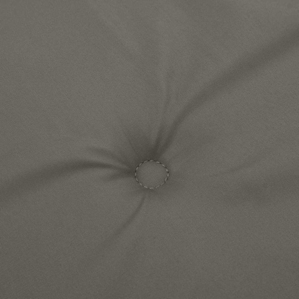 stolehynder med lav ryg 2 stk. 100x50x4 cm stof mørkegrå