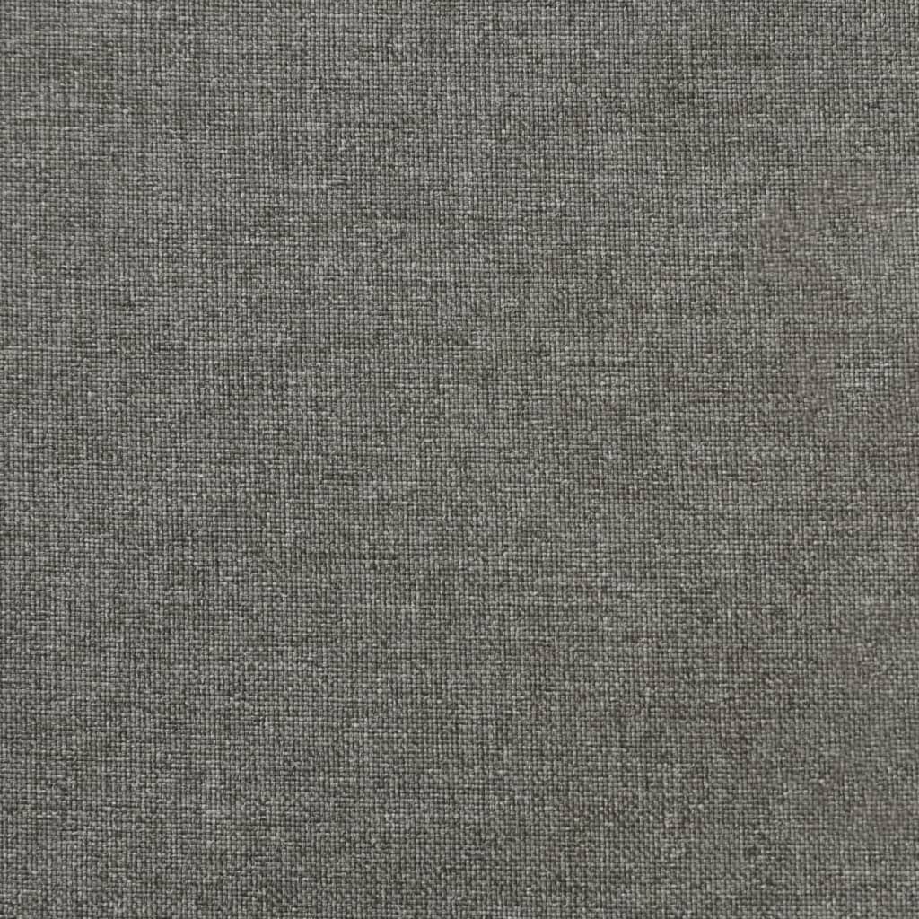 stolehynder med lav ryg 4 stk. 100x50x4 cm stof mørkegrå