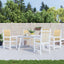 stolehynder med lav ryg 4 stk. 100x50x4 cm stof beige