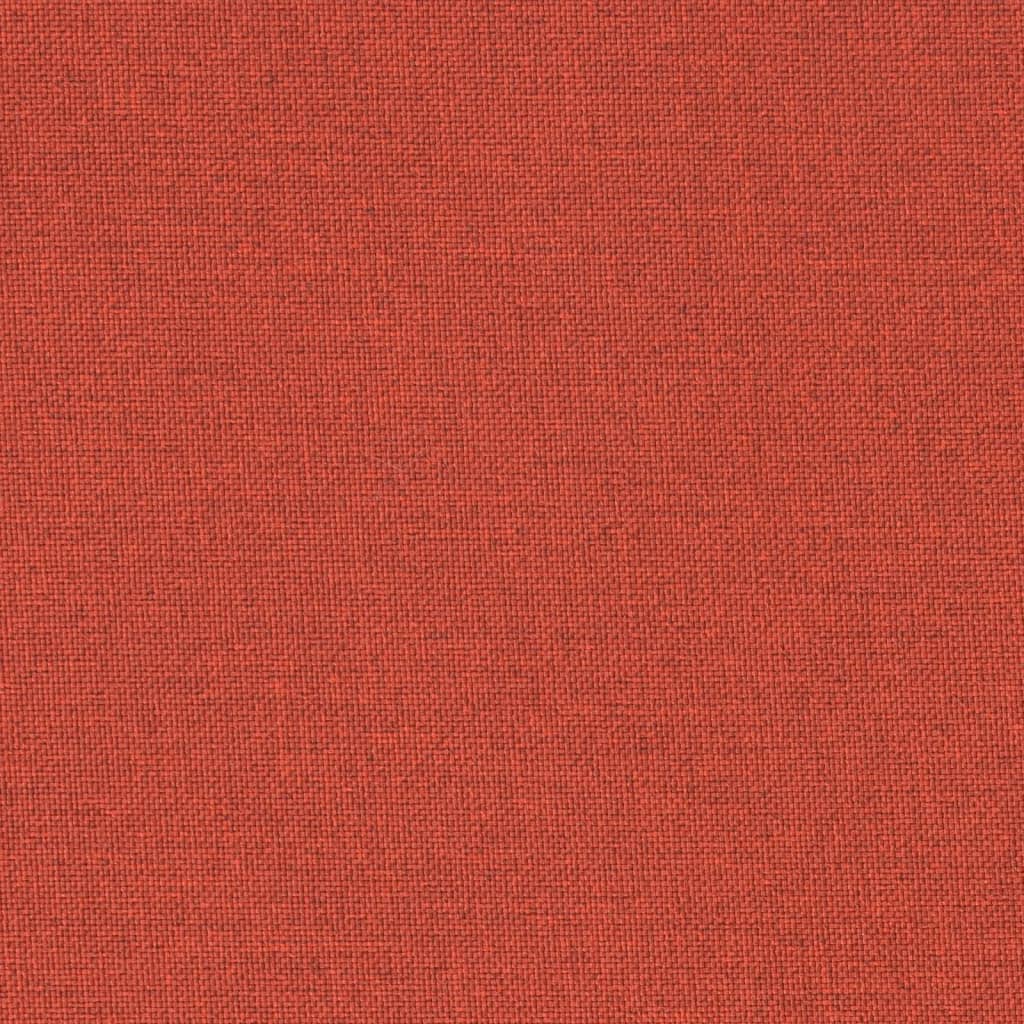 stolehynder med lav ryg 4 stk. 100x50x4 cm stof red