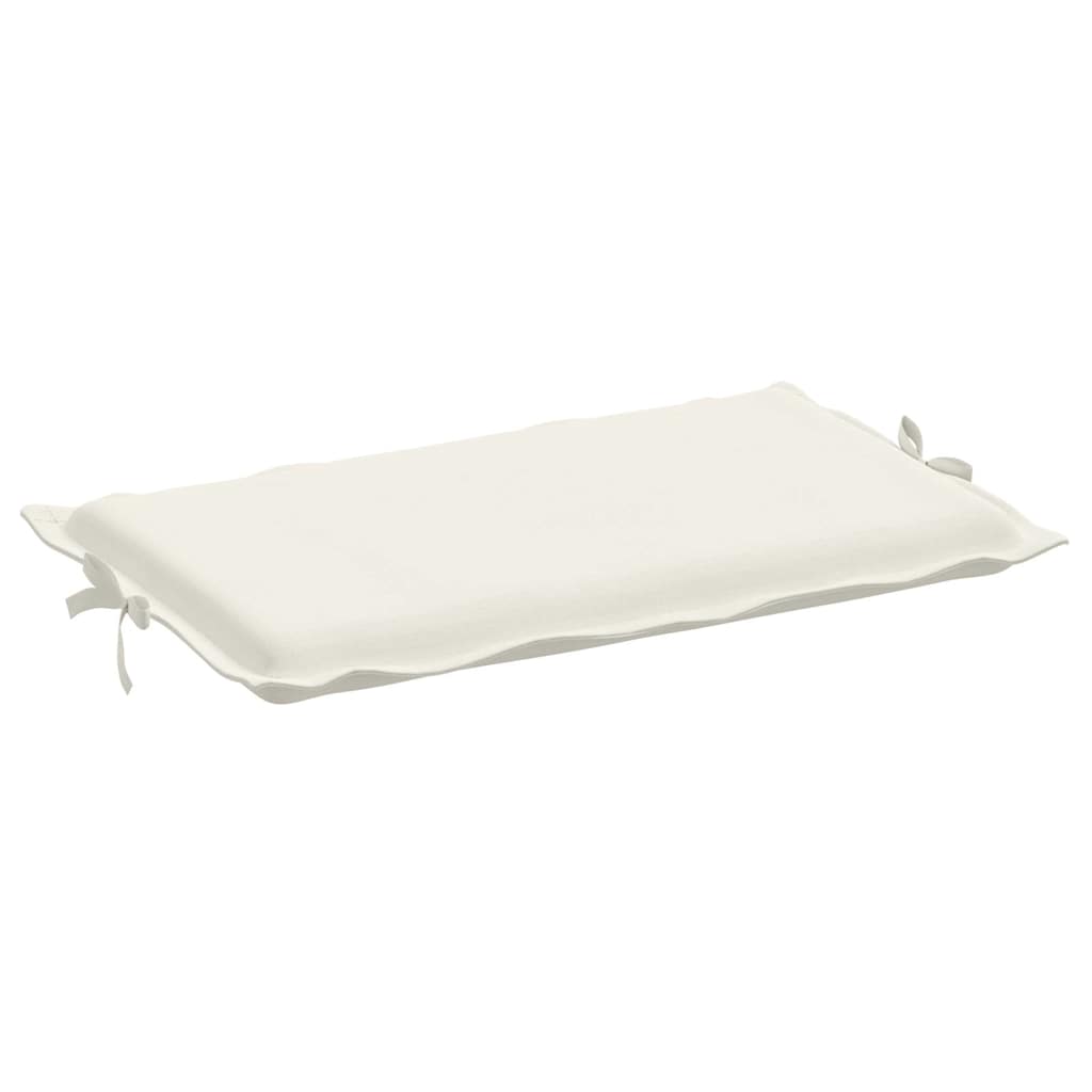 hynde til liggestol 186x58x4 cm stof meleret cremefarvet