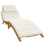 hynde til liggestol 186x58x4 cm stof meleret cremefarvet