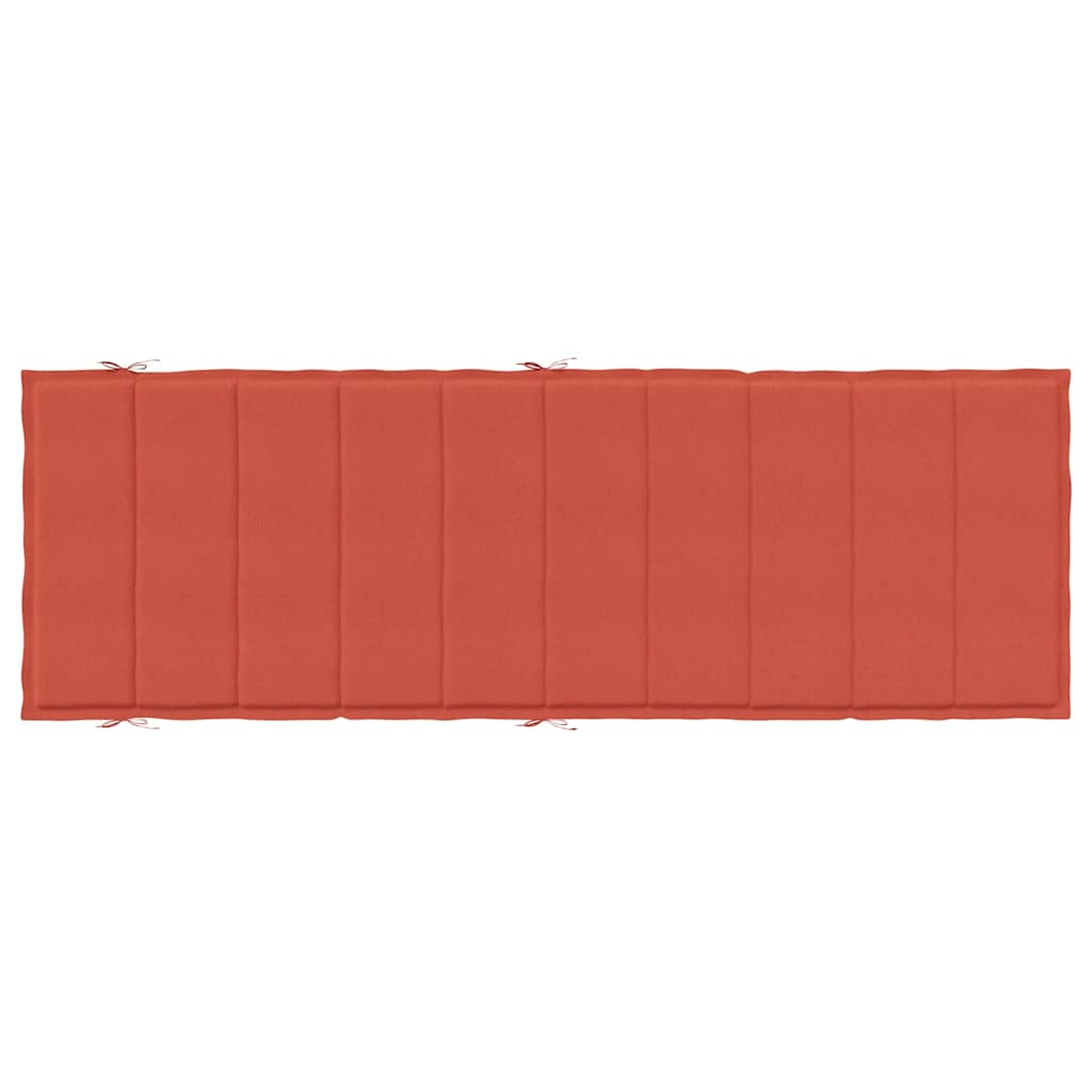 hynde til liggestol 186x58x4 cm stof meleret rød