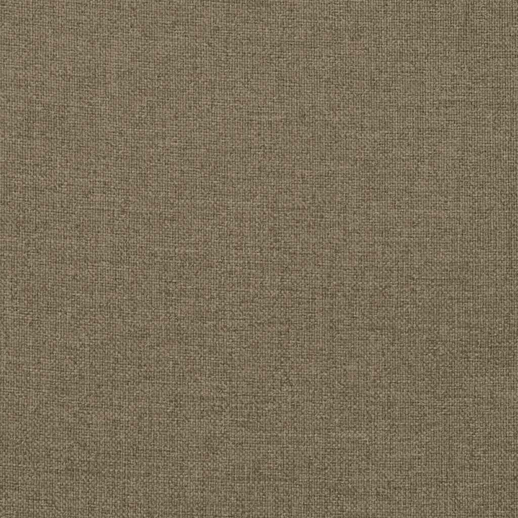 hynde til liggestol 186x58x4 cm stof meleret gråbrun
