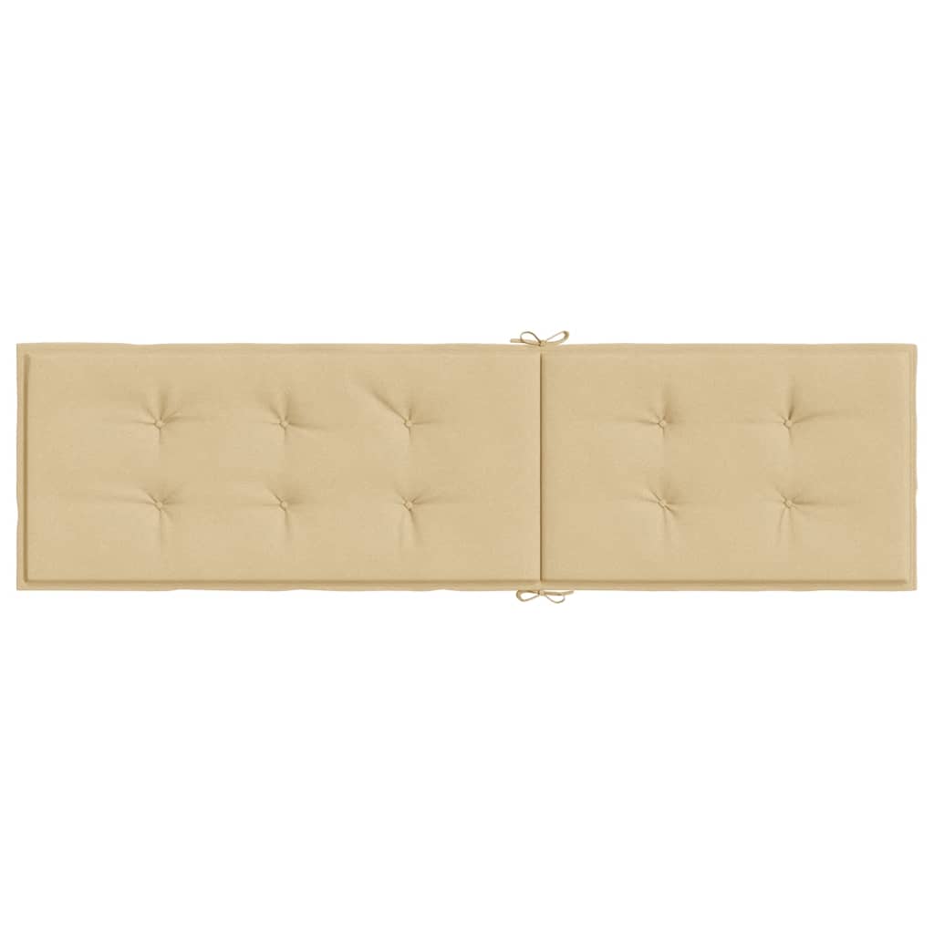 hynde til dækstol (75+105) x 50 x 4 cm stof meleret beige