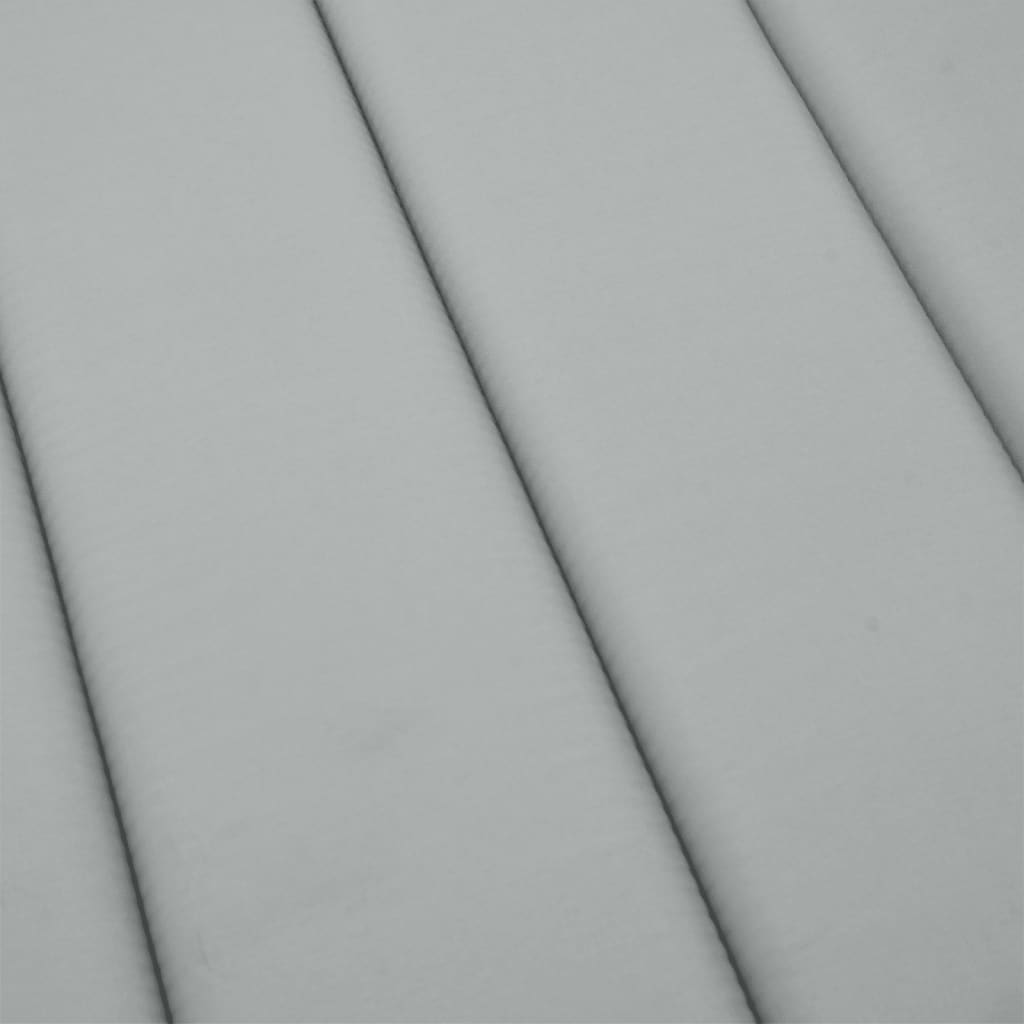 hynde til liggestol 200x50x4 cm stof meleret lysegrå
