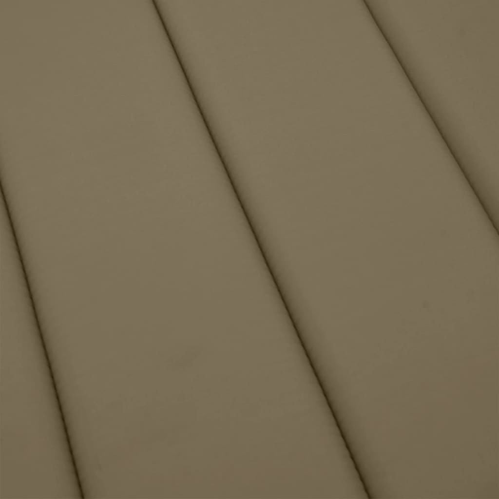 hynde til liggestol 200x50x4 cm stof meleret gråbrun