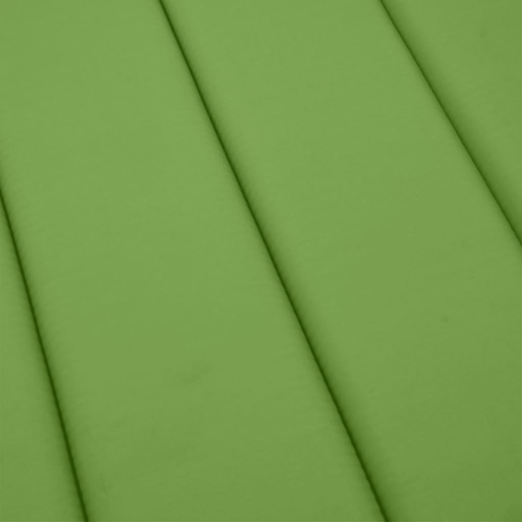 hynde til liggestol 200x60x4 cm stof meleret grøn