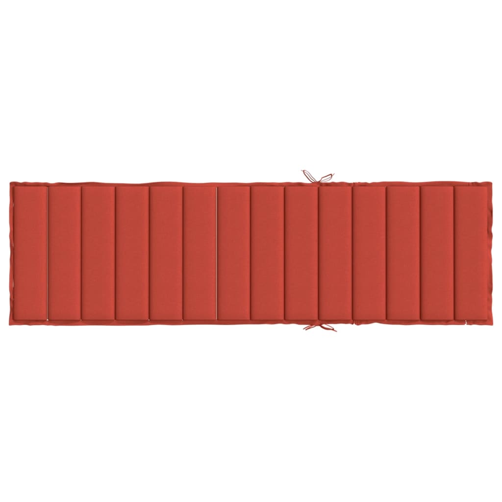 hynde til liggestol 200x60x4 cm stof meleret rød