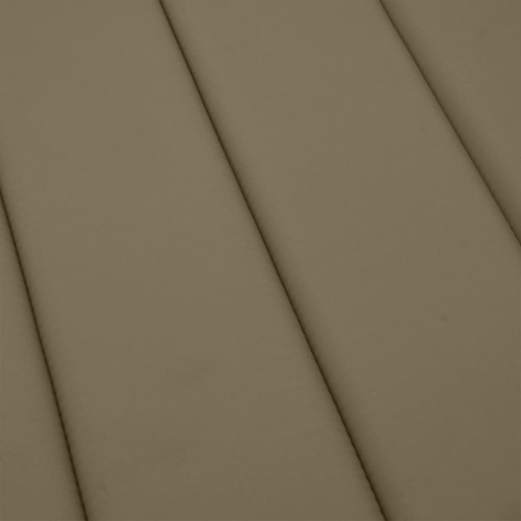 hynde til liggestol 200x60x4 cm stof meleret gråbrun