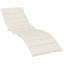 hynde til liggestol 200x70x4 cm stof meleret cremefarvet