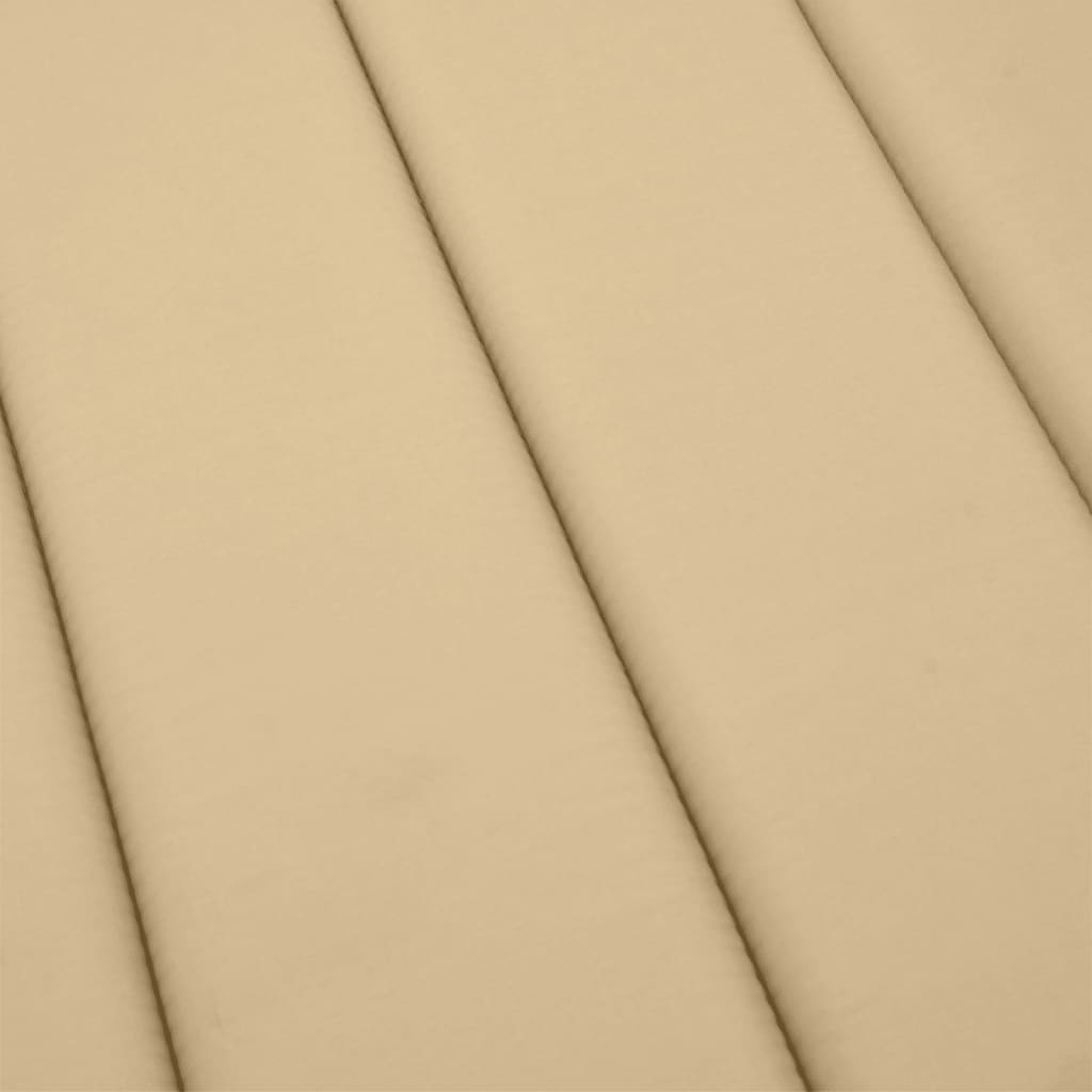 hynde til liggestol 200x70x4 cm stof meleret beige