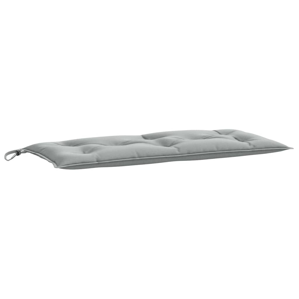 hynde til havebænk 100x50x7 cm stof meleret lysegrå